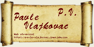 Pavle Vlajkovac vizit kartica
